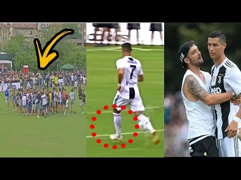Juventus Fans invade On The pitch After Cristiano Ronaldo’s Debut Goal For Juventus