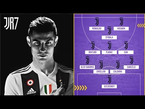 JUVENTUS Potential Lineup  2018-19 With Cristiano ronaldo , Dybala Perfect !!