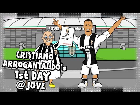 ⚫⚪RONALDO’s FIRST DAY AT JUVENTUS⚪⚫ (Parody CR7 transfer cartoon)