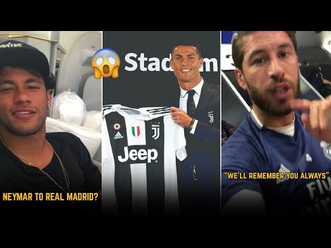 Players Reaction To Cristiano Ronaldo’s Juventus Transfer | ft. Dybala, Neymar, Sergio Ramos