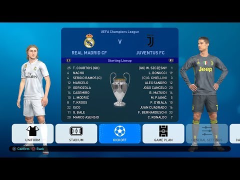 PES 2019 UEFA Champions League Final Real Madrid v Juventus Full Match