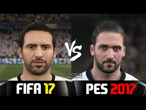 FIFA 17 vs PES 2017 Juventus Players Faces Comparison | HD