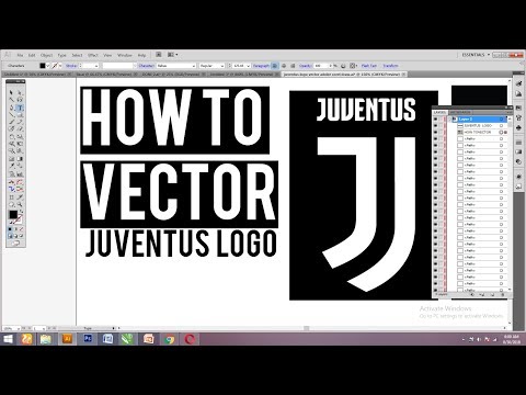 HOW TO VECTORIZE JUVENTUS LOGO & DOWNLOAD FILE VECTOR