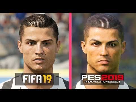 FIFA 19 vs PES 2019 | Juventus Players Faces Comparison