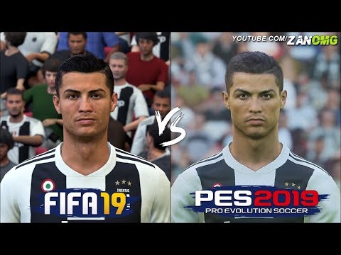 FIFA 19 vs PES 2019 | Juventus Players Faces Comparison