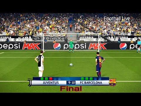 PES 2018 | Juventus FC vs FC Barcelona | Final UEFA Champions League (UCL) | Penalty Shootout