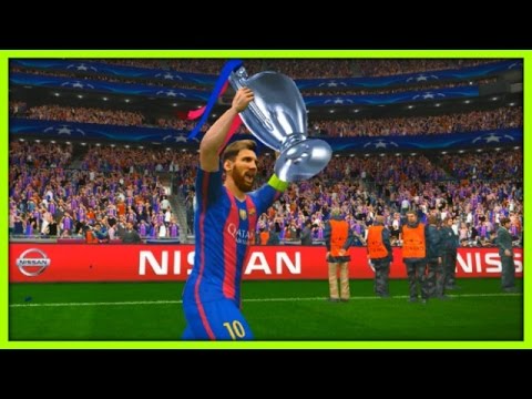 PES 2017 – UEFA Champions League Final – BARCELONA VS JUVENTUS Gameplay PC