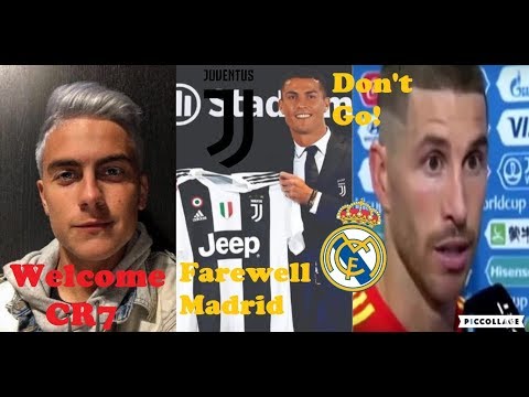 Players Reaction To Cristiano Ronaldo Move To Juventus For €105 Million From Real Madrid