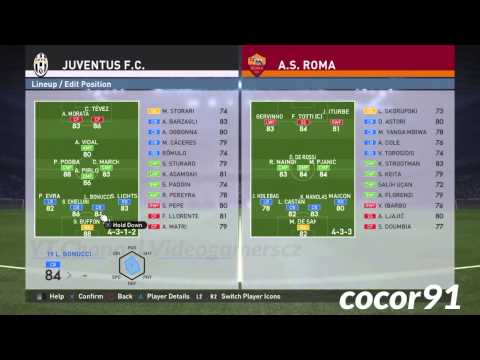 PES 2016 – Juventus F.C. Players Stats PS4 (DEMO)