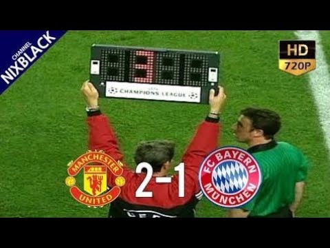 Manchester United 2-1 Bayern Munich 1999 UCL Final All Goals & Extended Highlight HD/720P