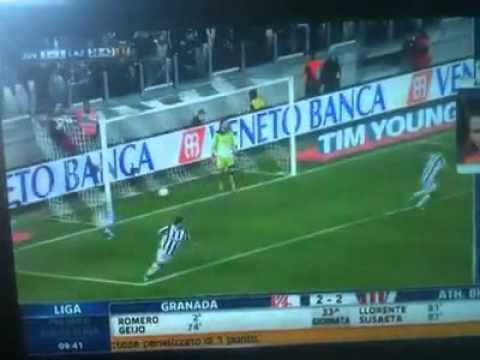 Fabio Caressa commenta il goal di Del Piero in Juventus-Lazio 2-1 (11 aprile 2012)