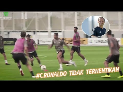 SKILL ‘MEMUKAU’ Cristiano Ronaldo di Sesi Latihan Jelang Laga Juventus vs Lazio