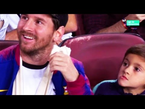 Hijo de Messi dibuja logo de Juventus y se lo muestra su Papá | Fútbol Social