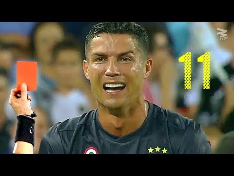 Cristiano Ronaldo: All 11 RED CARDS In Career