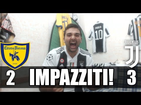 Chievo 2-3 Juventus  REACTION Juventino 18/08/2018 HD