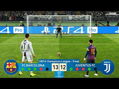 PES 2019 | Barcelona vs Juventus | Final UEFA Champions League (UCL) | Penalty Shootout