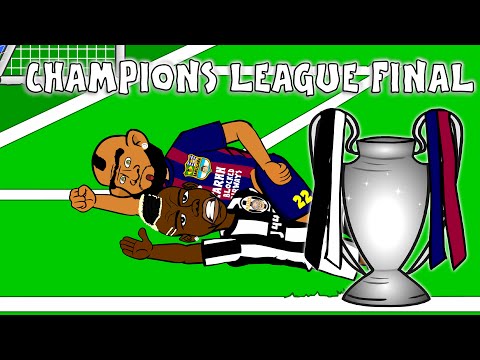 UCL CHAMPIONS LEAGUE FINAL 2015 HIGHLIGHTS CARTOON!!! Goals Juventus 1-3 Barcelona