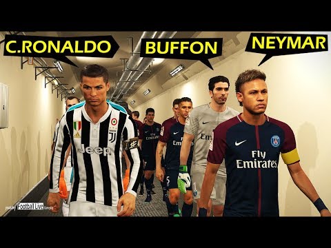 PES 2018 | PSG vs Juventus | BUFFON, NEYMAR vs C.RONALDO | Gameplay PC
