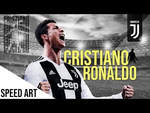 Cristiano Ronaldo Juventus Wallpaper in Photoshop – Football Wallpaper (Speed Art)