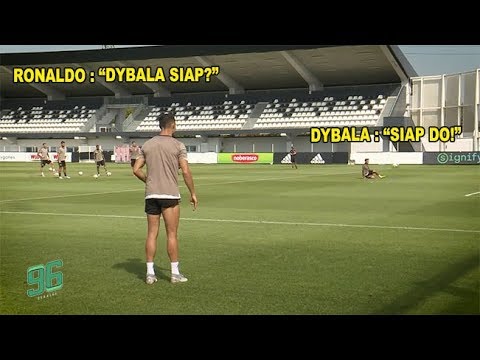 RONALDO MELATIH DYBALA?? INILAH MOMEN DIMANA RONALDO LATIHAN VOLLEY BERSAMA TEMAN – JUVENTUS