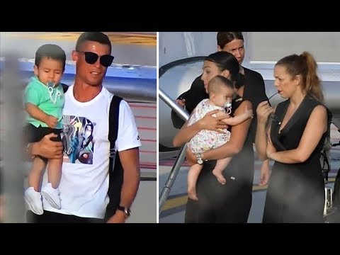 Cristiano Ronaldo with family arrives in Turin for first training with Juventus