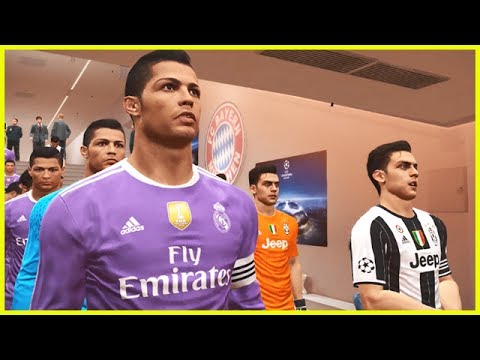 PES 2017 – TEAM DYBALA (Juventus) vs TEAM RONALDO (Real Madrid) UEFA Champions League