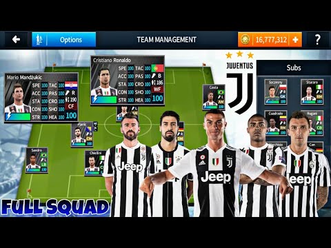 Dream League  Soccer 18 Juventus Mod Full Squad Kits । Ronaldo In Juventus । DLS 18 Mod Juventus