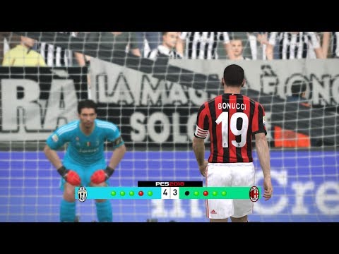 Juventus vs Ac Milan – Penalty Shootout [New Kits 2017/18]