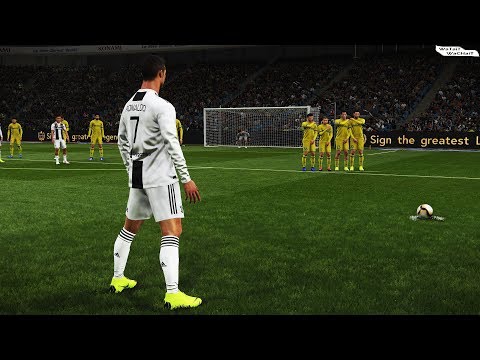 PES 2019 | Juventus vs Chievo | C.Ronaldo Free Kick Goal | Full Match | Gameplay PS4