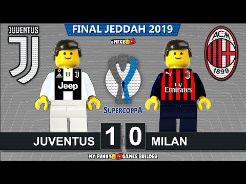 Italian Super Cup 2019 • Juventus vs Milan 1-0 • Supercoppa 2018 • Goals Highlights Lego Football