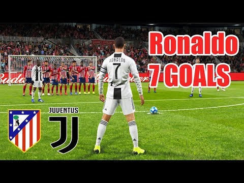 PES 2019 | ATLETICO MADRID VS JUVENTUS | Ronaldo Scored 7 Goals In A Match | Champions League