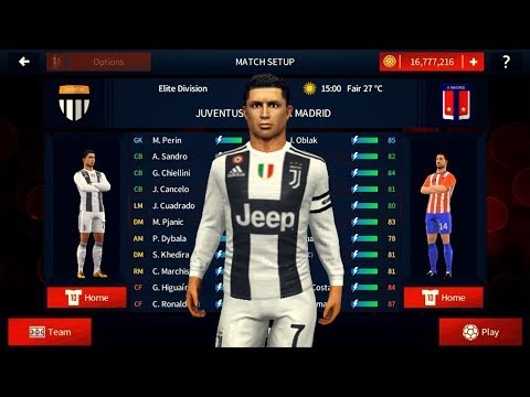 Juventus v AT Madrid ? RONALDO HAT-TRICK ? Dream League Soccer 2018 HD Gameplay