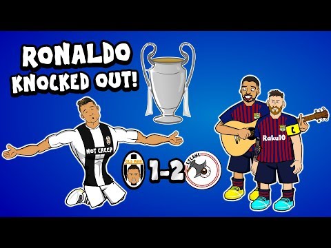 ?RONALDO OUT!? (Juve vs Ajax & Barca vs Man Utd Parody Goals Highlights Champions League 2019)