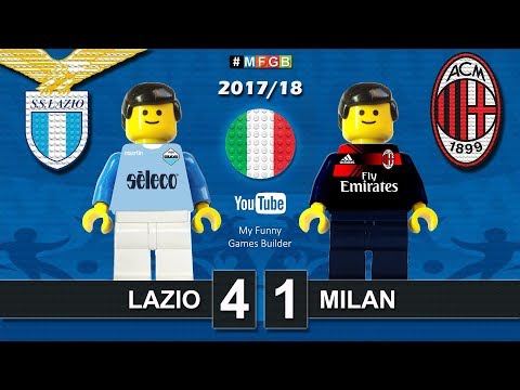 Lazio Milan 4-1 • Serie A (10/09/2017) goal highlights sintesi  Lego Calcio 2017/18