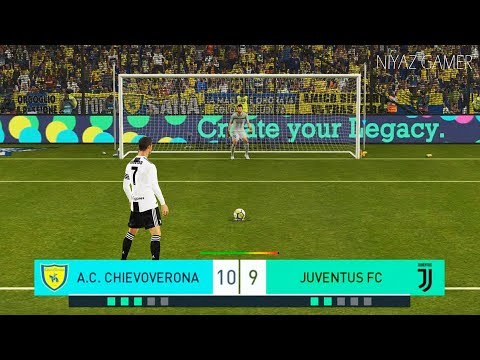 CHIEVO vs JUVENTUS FC | Penalty Shootout | C.Ronaldo debut | PES 2018 Gameplay PC