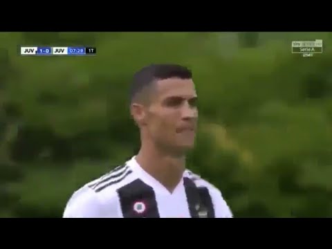 Ronaldo Goal Juventus A vs Juventus B |Ronaldo's first goal in juventus