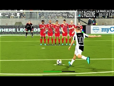 Free Kick Goal P. Dybala | Juventus vs Bayern Munchen 2018 | PES 2018 Gameplay HD