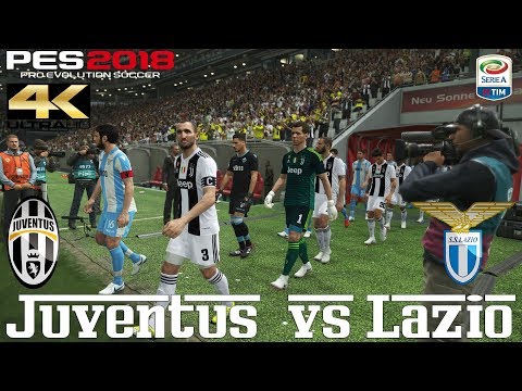 PES 2018 (PC) Juventus v Lazio | SERIE A PREDICTION | 25/8/2018  |4K 60FPS