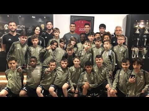 Cristiano Ronaldo Jr and Juve Under 9 team visit museum CR7 Funchal