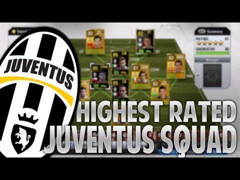 Highest Rated Juventus Squad Builder! – FIFA 13 Ultimate Team
