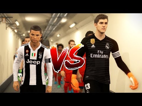 PES 2018 | RONALDO VS T. COURTOIS | Juventus VS Real Madrid | Gameplay PC