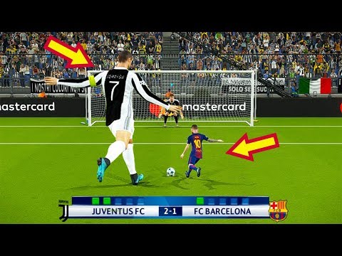 PES 2018 | JUVENTUS (Giant Players) VS BARCELONA (Tiny Players) | Penalty Shootout