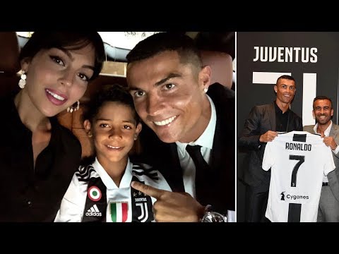 Cristiano Ronaldo and CR7 Jr first time in t-shirts of Juventus