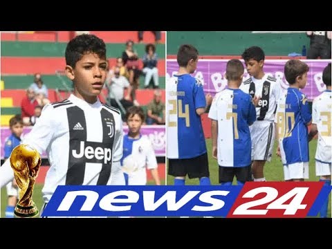 News24 –  Cristiano Ronaldo Jr. scored 7 goals in one game for Juventus' Under-9s