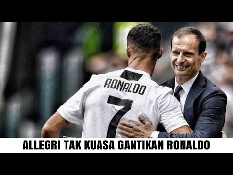 Ternyata pelatih Juventus, Massimiliano Allegri tak kuasa untuk tarik keluar Cristiano Ronaldo