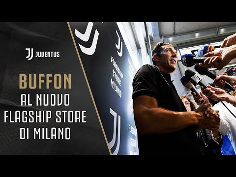 Gianluigi Buffon at the new Juventus Flagship Store in Milan