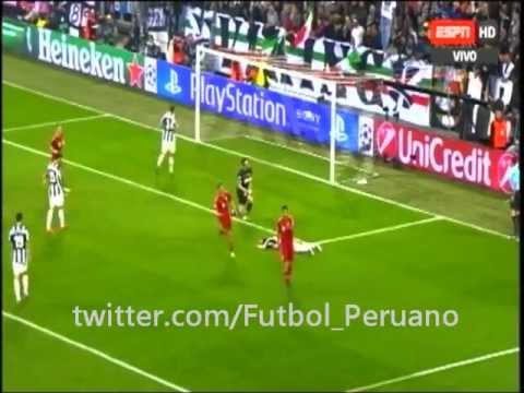 Gol de Claudio Pizarro en el partido Juventus 0 vs Bayern Munich 2 – Liga de Campeones 2013