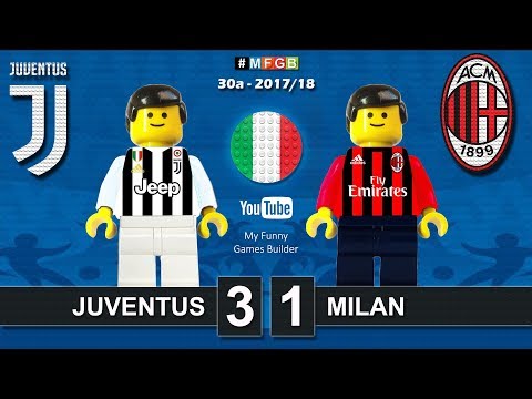 Juventus Milan 3-1 • Serie A (31/03/2018) goal highlights sintesi Juve Milan Lego Calcio 2017/18