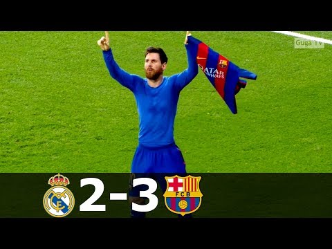 Real Madrid vs Barcelona 2-3 – La Liga 2016/2017 – Highlights (English Commentary)