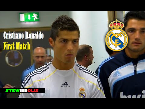 Cristiano Ronaldo ● First Match for Real Madrid ● HD #CristianoRonaldo